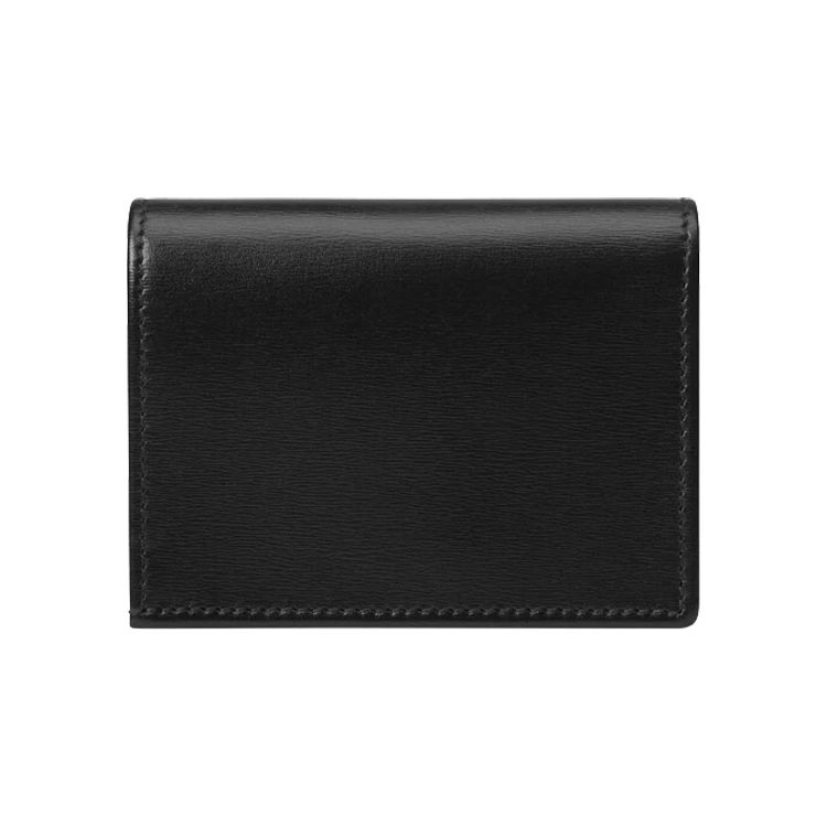 Gucci 1955 Horsebit Leather Card Holder Wallet Women Wallet Black 621887-0YK0G-1000
