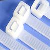 1000Pcs White Nylon Cable Zip Ties Set Thickened Safe Non Slip Practical Heat Resistant Wire Ties Kit Width 1.8mm