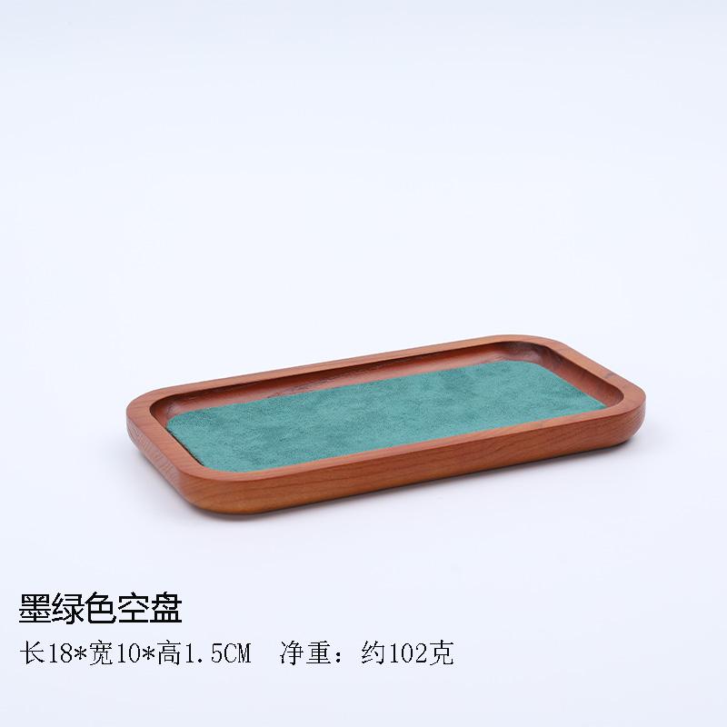 Classic Solid Wood Decorative Jewelry Trays Beaded Bracelet Necklace Ring Jewelry Display Plates Storage and Viewing Tray