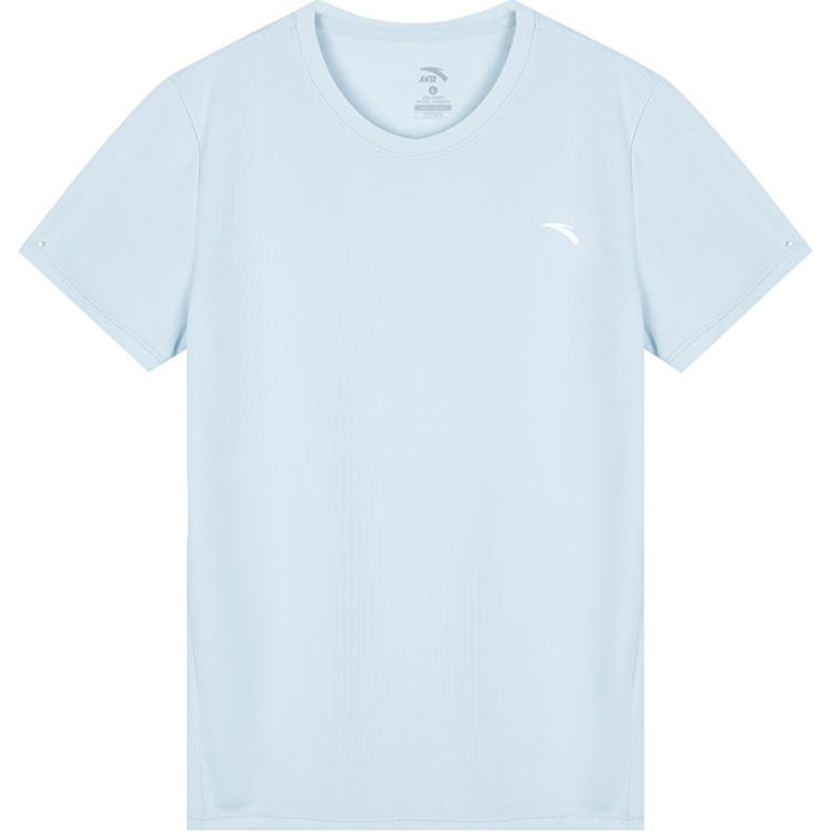 

Футболка Anta Loose Fit Elastic Outdoor Running, дышащая, быстросохнущая, с коротким рукавом, женские топы Dream-Shadow-Blue 962427120-1 XS