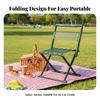 Foldable Stool With Spinerest Foldable Design Foldable Chair With Spinerest Space-Saving Long-Lasting For Fishing