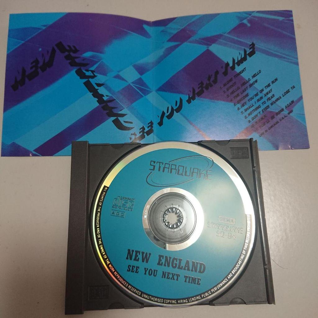 [USED] Valuable sound source NEW ENGLAND/See You Next Time