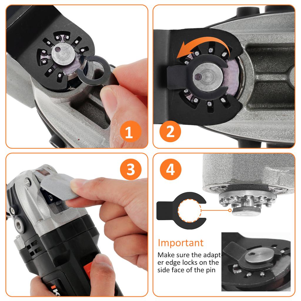 10Pcs High Carbon Steel Oscillating Saw Blade 1-3/8inch Multifunctional Oscillating Multitool Blades Set Universal Curved-Edge