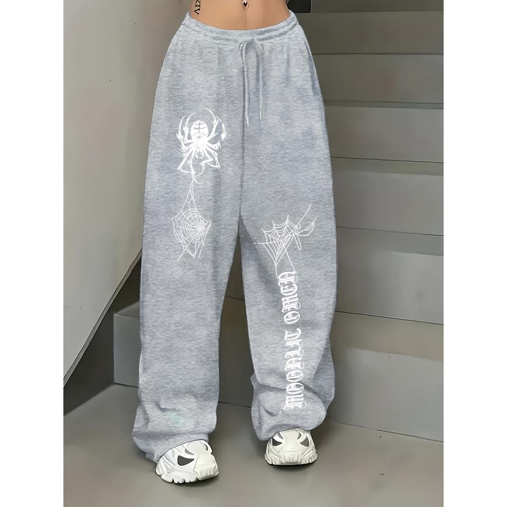 Herren Weite Sporthosen mit Kordelzugbund, Lässige und minimalistische Streetwear, Hauskleidung