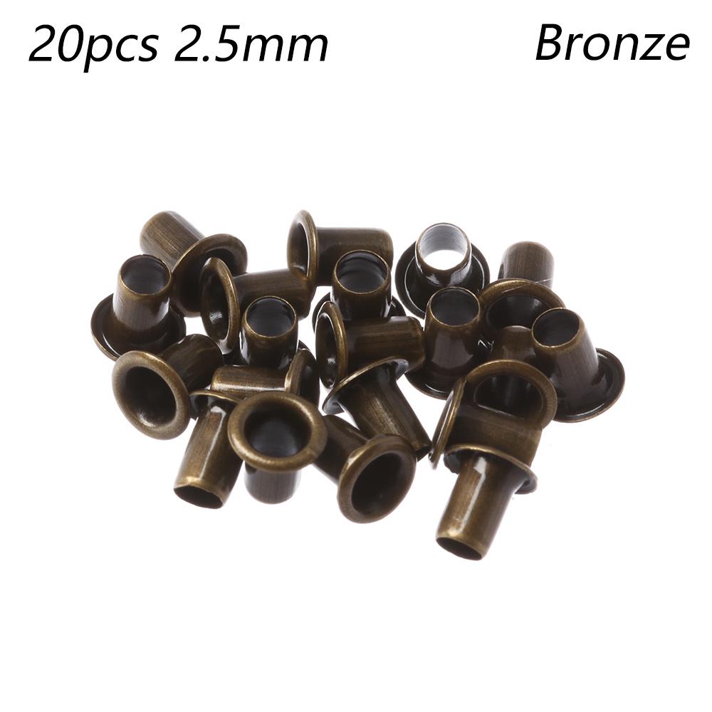 20Pcs 1mm/2.5mm Colorful Metal Eyelet Buttons Ultra-small Shoes Clothes Belt Buckle DIY Dolls Buckles Doll Bags Sewing Accessori