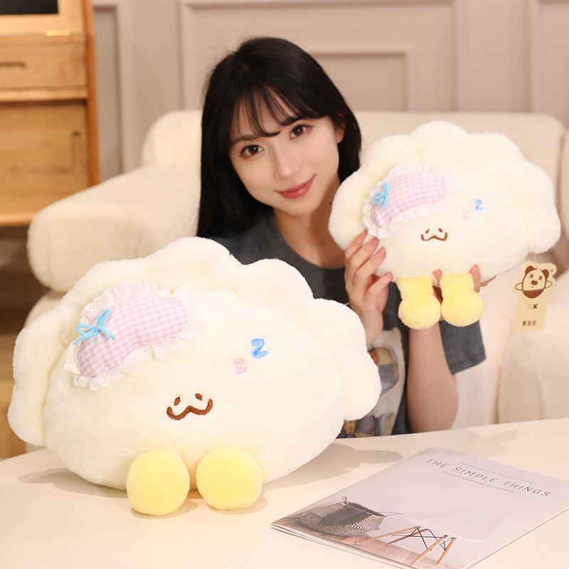 28/40CM Cute Dumpling Plush Pillow Soft Food Stuffed Sofa Cushion Toys Comfortable Sleep Pillow Doll