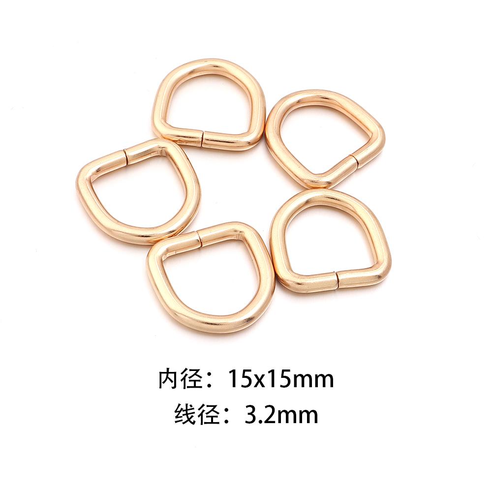 10-20pcs Metal D Ring Adjustable Buckle Clasp For Webbing Backpacks Straps Bags Cat Dog Collar Chain Buckles DIY Accessorie