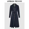 UR Women's Belted Button Denim Dress