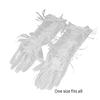 Elegant Fingerless Gloves Feather French Unique Outfits Long Gloves for Flapper Bride Wedding Dancing Accessories