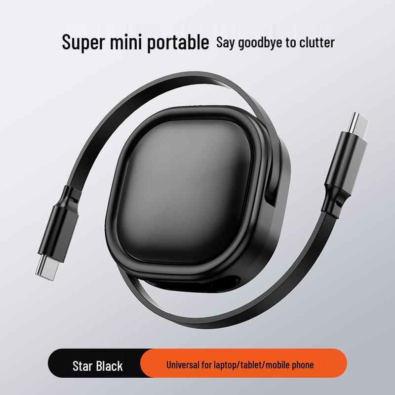 

Apple-Compatible 27W Retractable Fast Charging USB-C Cable