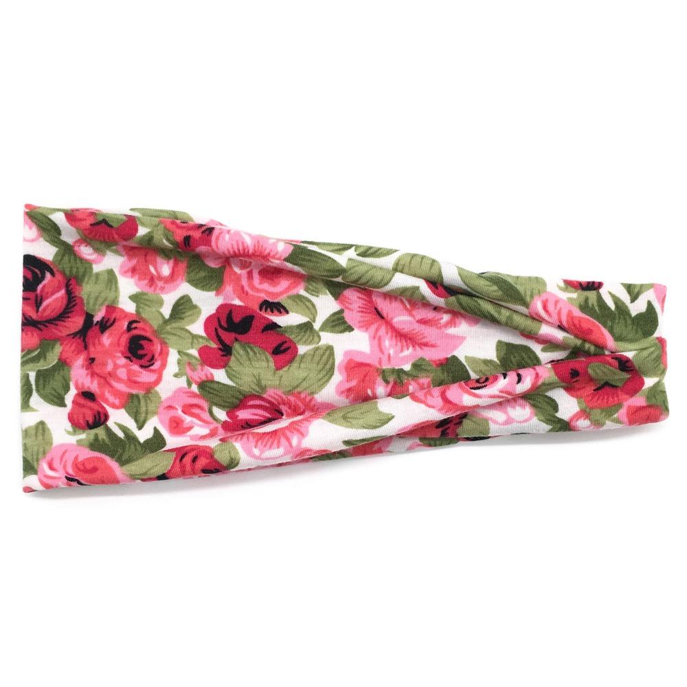 Soft Bohemian Hair Bands, Elastic Wide Edge Sweat Absorbent Headbands for Women