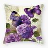 New Flower Pillowcase Super Soft Printed Sofa Pillowcase Bedside Office Waist Cover