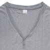 Mens American Style Casual Loose Breathable Short Sleeve Henley T Shirt