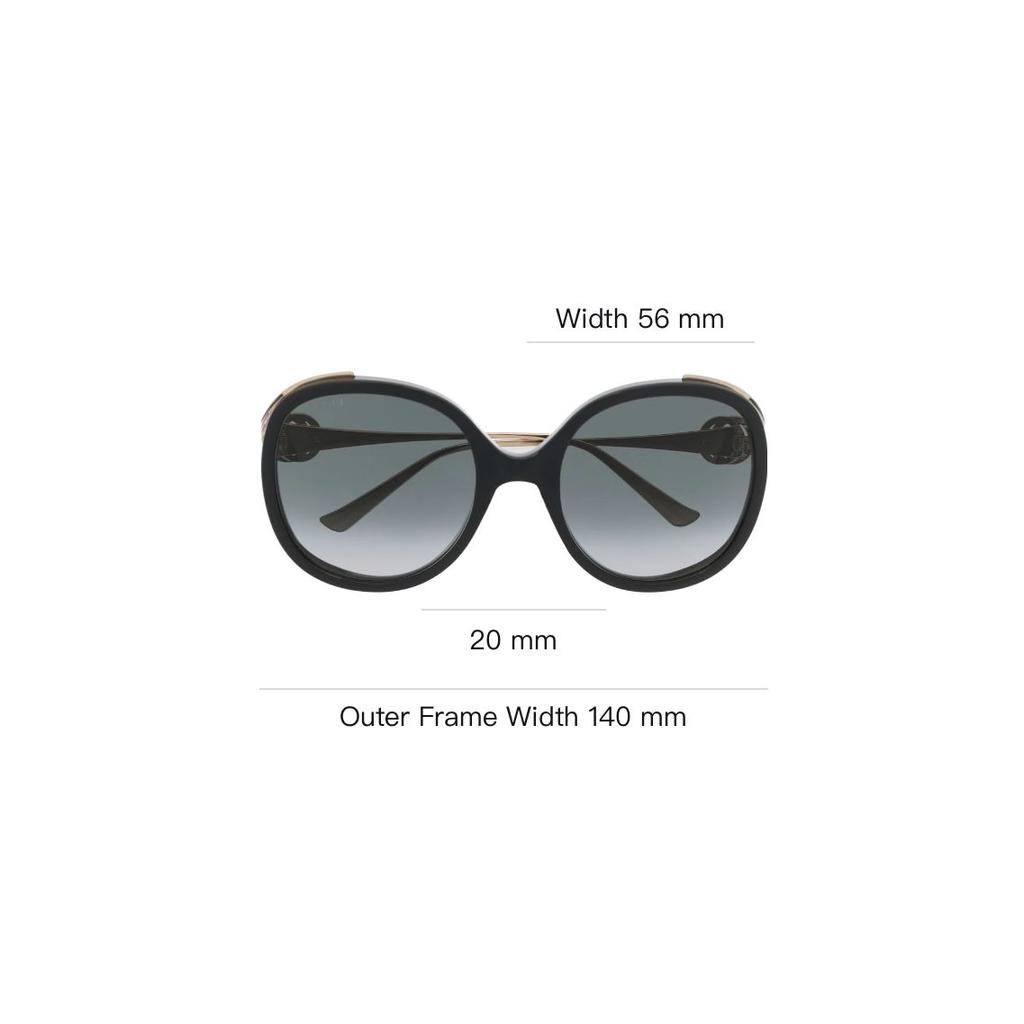 Gucci Comfortable Thin Frame Irregular Sunglasses Women Sunglasses GG0226S007