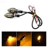 Universal 2pcs 6 Leds Motorcycle Indicators Mini LED Turn Signal Light Flasher Amber Lamp Blinker For Yamaha Kawasaki Cafe Racer