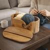 Oval Wooden Yarn Bowl Smooth Surface Yarn Holder Knitting Wool Holder  Craft Room