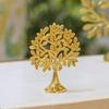 Pure Brass Kalpvriksh Tree with Birds | Tree of Life Showpiece for Car Dashboard & Table Decor (8.5 Cm)