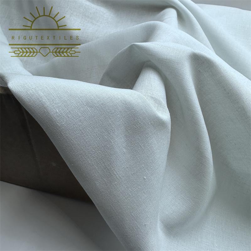 EcoFriendly Blended Linen Cotton Fabric for Garments and Home Textiles