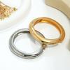 European and American design sense fashion gold glossy bracelet section fashion exaggerated ring jewelry bracelet women