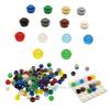 400PCS 6141 PLATE 1X1 ROUNDMOC Assemble Particles DIY Building Blocks 1*1 Dot Figures Lamp Bricks Parts Toy for Kids