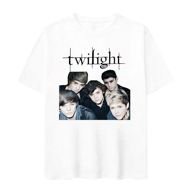 2026 New Twilight Team Edward Cullen Printed Tshirts Unisex Women Fashion Retro T Shirt Casual Cotton Tshirt Streetwear Summer
