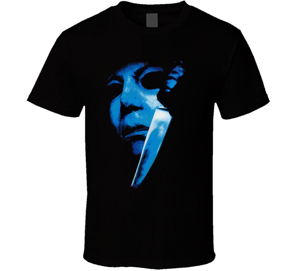 Halloween Michael Myers Face Mask Horror T Shirt Mens Womens Tees Top S