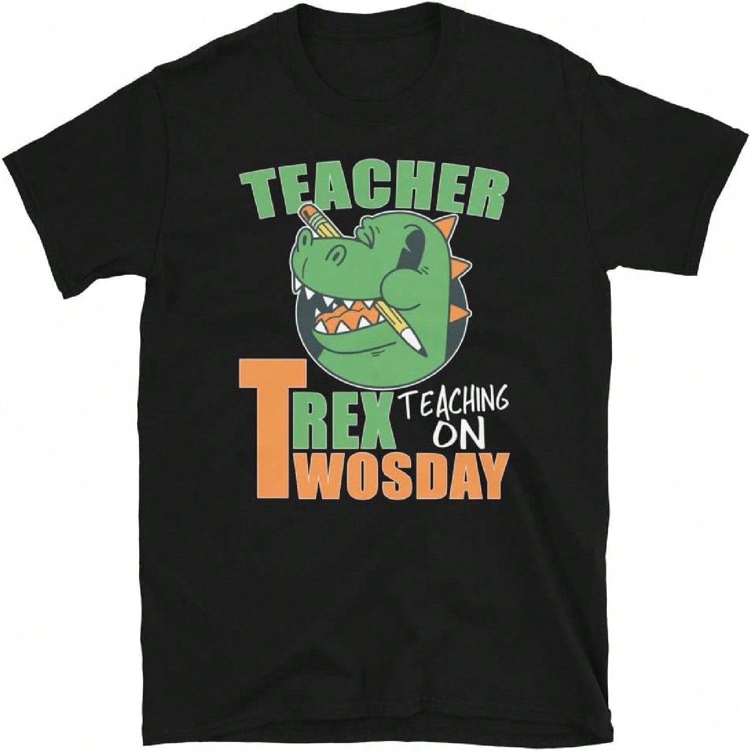T-Rex Hates Pushups Black T-Shirt - X-Large S разноцветный