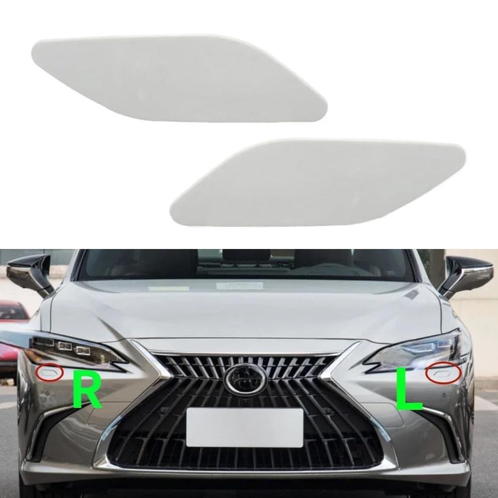 Car Front Pair Bumper Headlight Washer Cover Cap For Lexus ES200 ES300h 2018-21