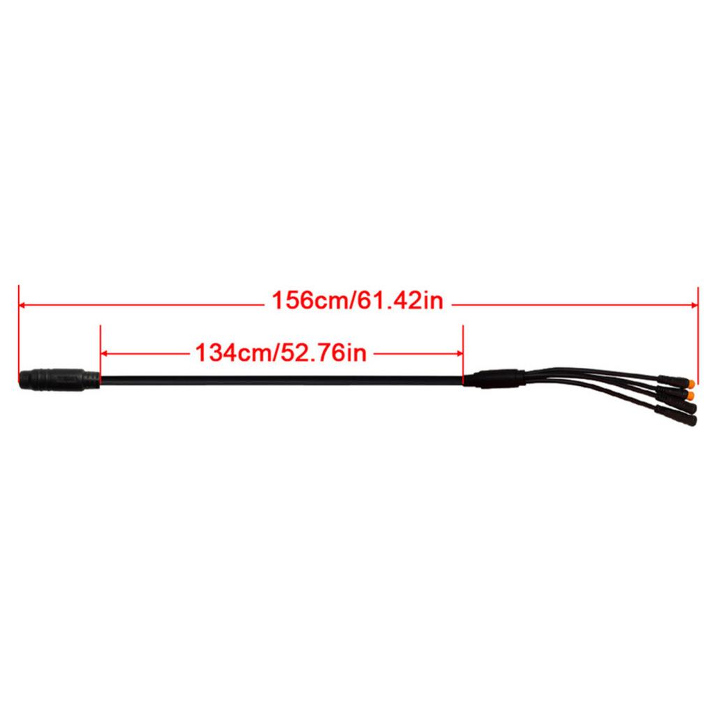 Waterproof Cable 8 Pins/9 Pins 1 To 5 Cable Leads Wires For KT Controller Motor Throttle Brake Display  Conversion Accessory