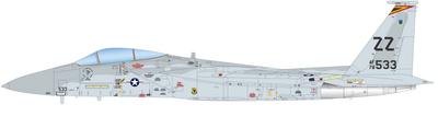 PLATZ US Air Force Fighter Eagle 18th Tactical Fighter Wing General 1982 Plastic Model Molded Color 1/72 F-15C AC-63