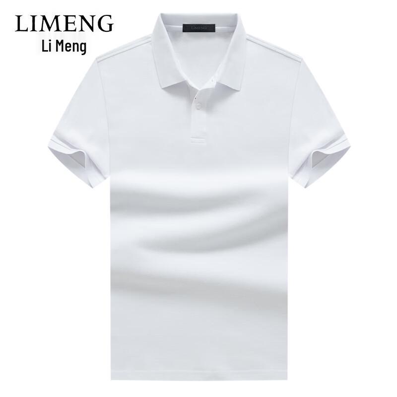 LIMENG Men s Pure Color Pique Cotton Polo Shirt 3XL