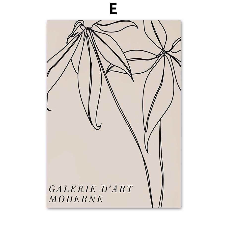 Matisse Plant Abstract Line Woman Body Posters And Prints Canvas Painting Nordic Wall Art Pictures For Living Room Home Decor