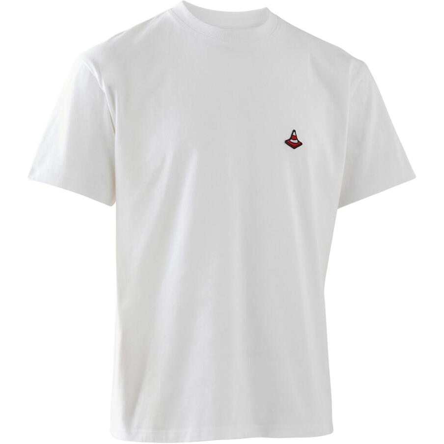 

DECATHLON OXELO 500 Skateboard Loose Crew Neck Pullover Short Sleeve T-Shirt Men s White L белый