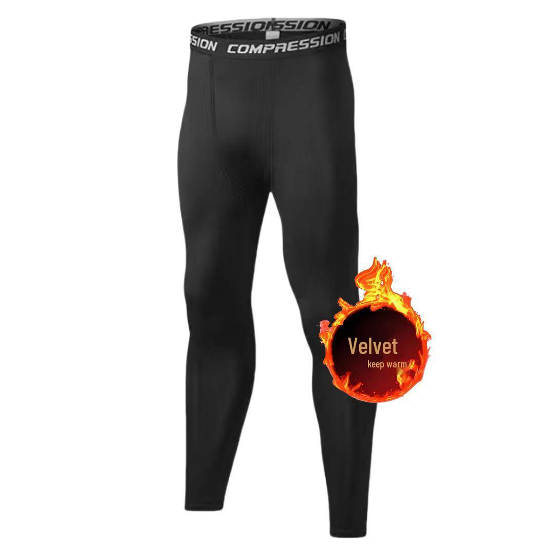 

Мужской комплект спортивной одежды с флисовой подкладкой, быстросохнущий, для тренировок, бега и фитнеса S