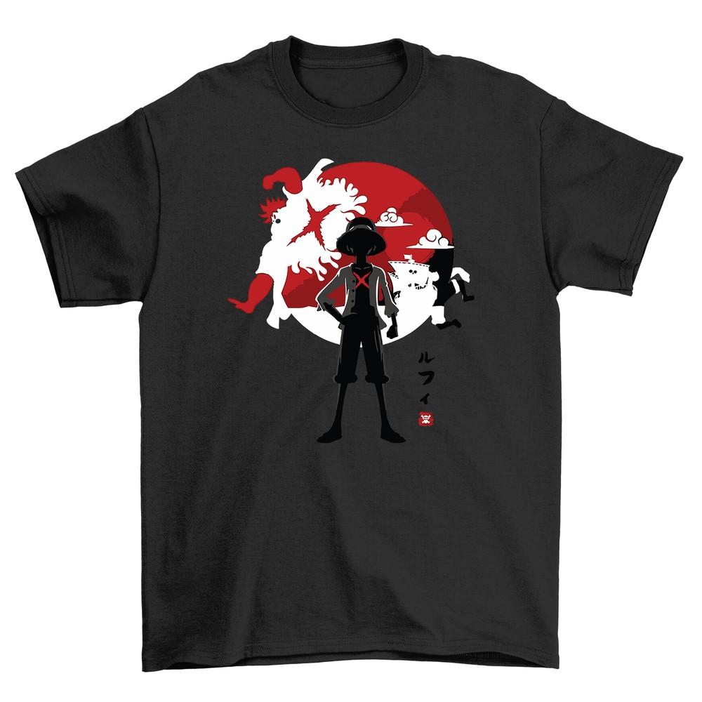 Luffy Pirate T-shirt - A One Piece of Funny Fashion! Unisex Printed Design, 100%