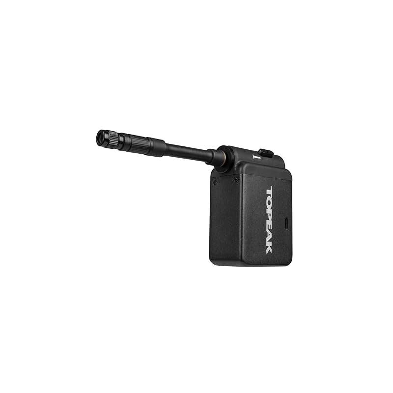 Topeak E-Booster Digital Electric Pump with Digital Gauge for Bicycle Tires, Black