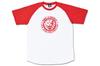 New Japan Pro-Wrestling Lion Mark Classic Logo Raglan T-Shirt, Red, Size L, 6313103288