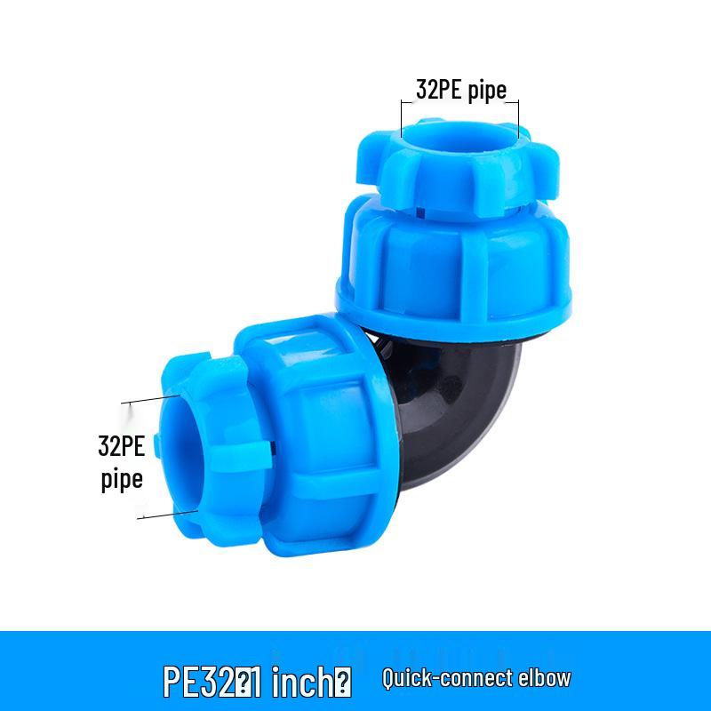 PE Quick Connect Water Pipe Fittings: 4-Point, 6-Point, 25mm Direct Tap Union