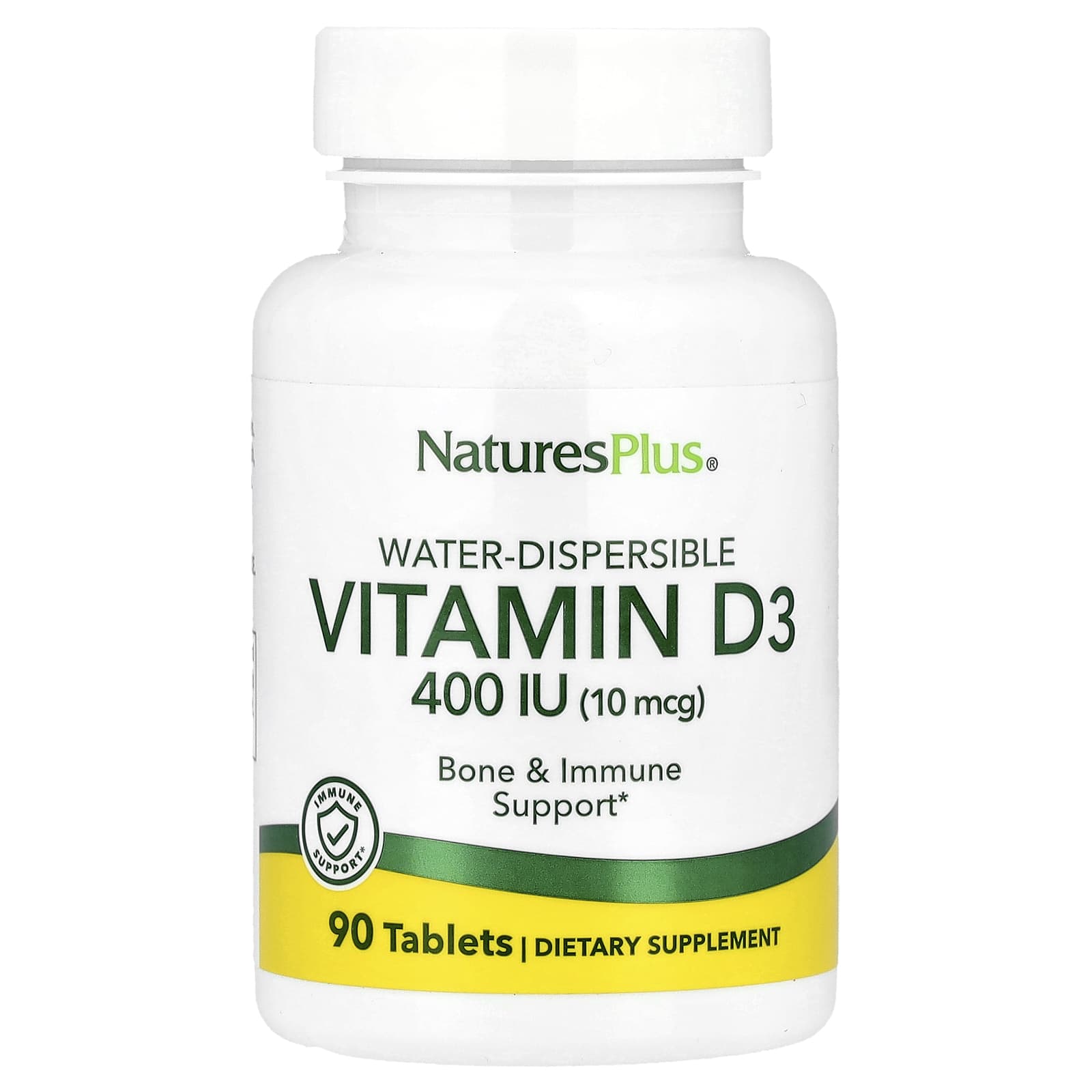 

Water Dispersible Vitamin D3, 10Mcg(400Iu), 90 Tablets