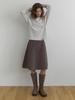 Deomiteun Smore Flare Skirt (Brown)