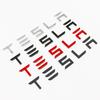 ANB1 For Tesla Car Trunk Badge Backend Labels MODEL/3/S/X Car Emblem Rear Letter Labels Electroplated Car Labels Modified Accessories