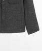 Massimo Dutti Wool Blend Overshirt With Pocket Details
