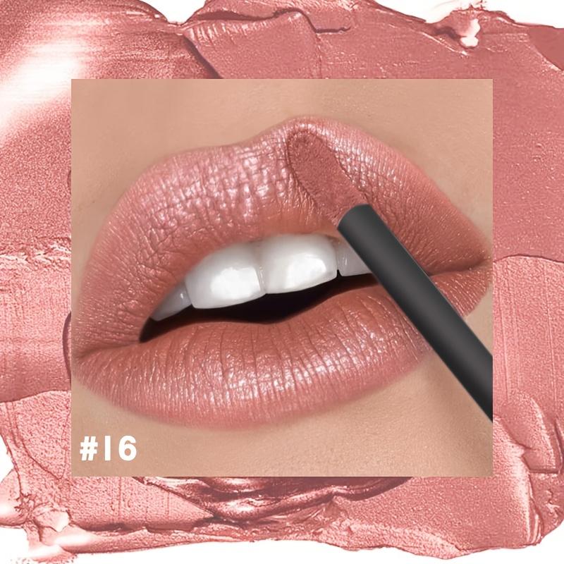 Gloss Labial Metálico Alto Brilho, Longa Duração, Fórmula Não Pegajosa, Batom Hidratante Brilho Labial Ideal para Festas, Encontros e Uso Diário