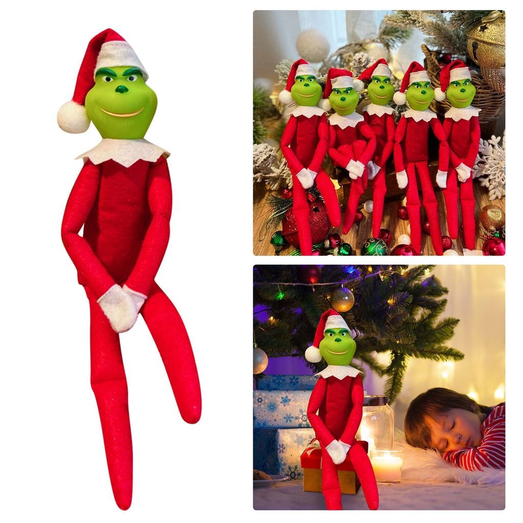 Christmas Grinch Doll Decorations Soft Comfortable And Perfect As Holiday Ornaments And Gifts