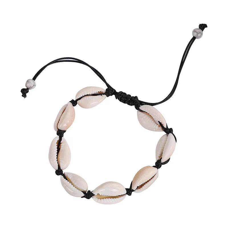 Retro Double-Layer Heart Anklet with Beads