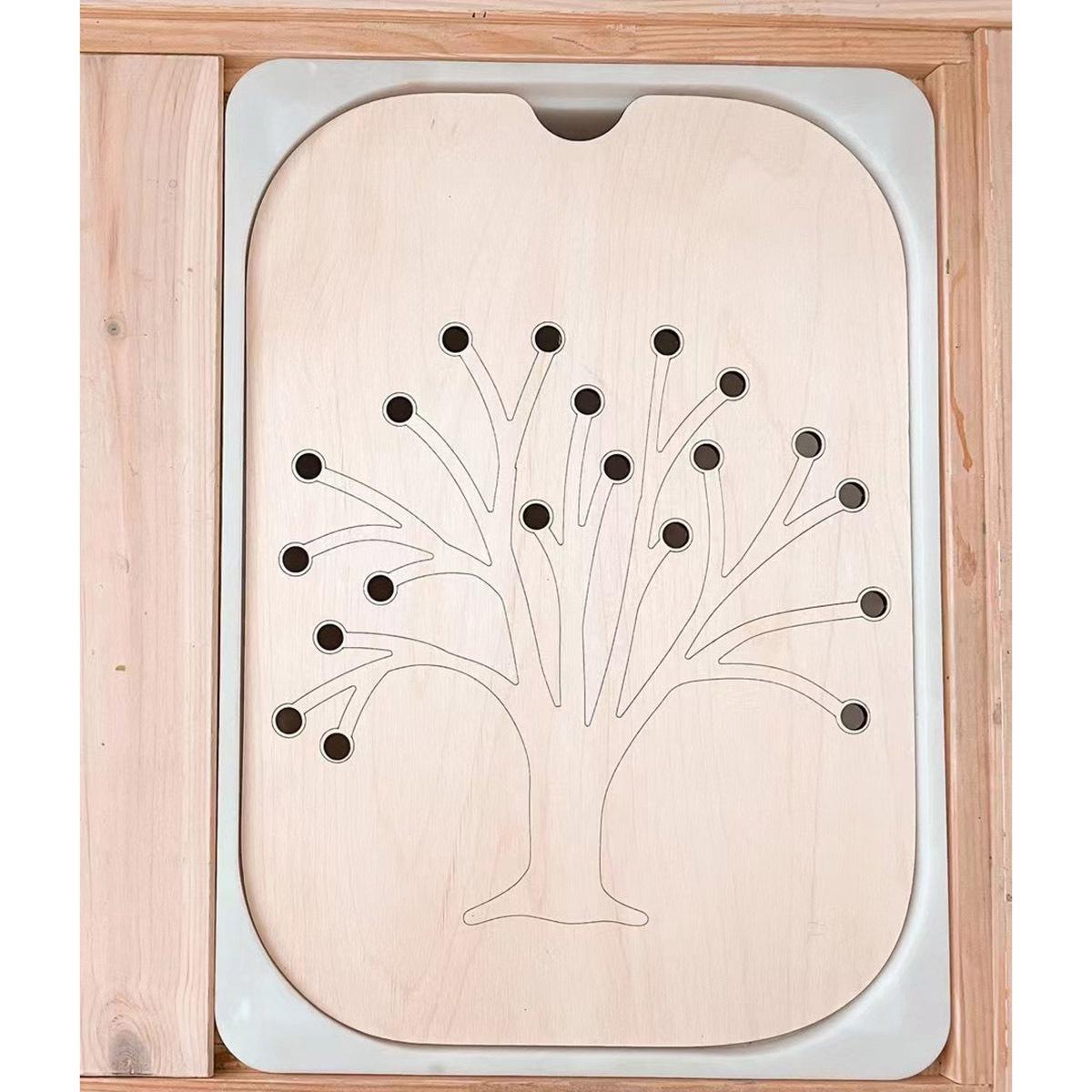 

Детский сенсорный лоток, настольная игра, деревянная плитка, взаимодействие родителей и детей, Монтессори, игрушки для раннего образования, детские игрушки, развивающие S tree