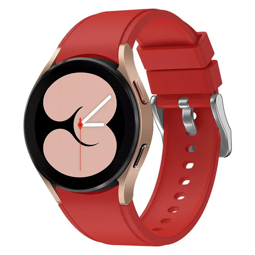 

20-мм силіконовий ремінець для Samsung Galaxy Watch 7 6 5 4 44 мм 40 мм 5 Pro 45 мм Без зазору Зручний ремінець для годинника 6 Classic 47 мм 46 мм Watch 6 Classic 47mm