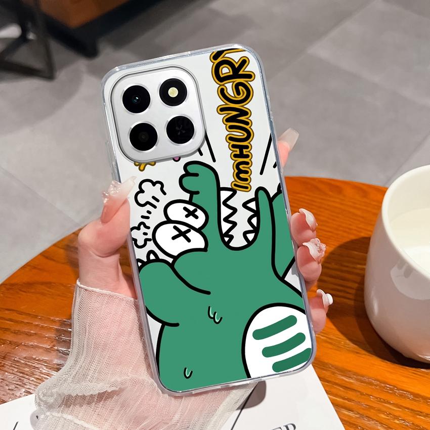 Odpowiednie Dla Huawei Honor X8a X7a X8c X6c 400 Pro Pokrowiec Etui Słodkie Wzory Pandy Przezroczysty Ultracienki Silikonowy Antypoślizgowy Shell Dla Huawei Torby na Telefon