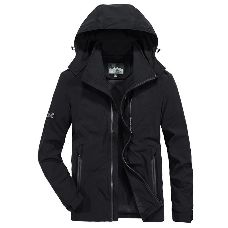 Veste Coupe-vent Imperméable Légère pour Homme Coupe Ample Grande Taille Style Britannique Décontracté