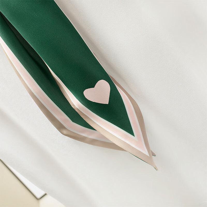 Damska Koszulka z Krótkim Rękawem Patchworkowa w Stylu Francuskim